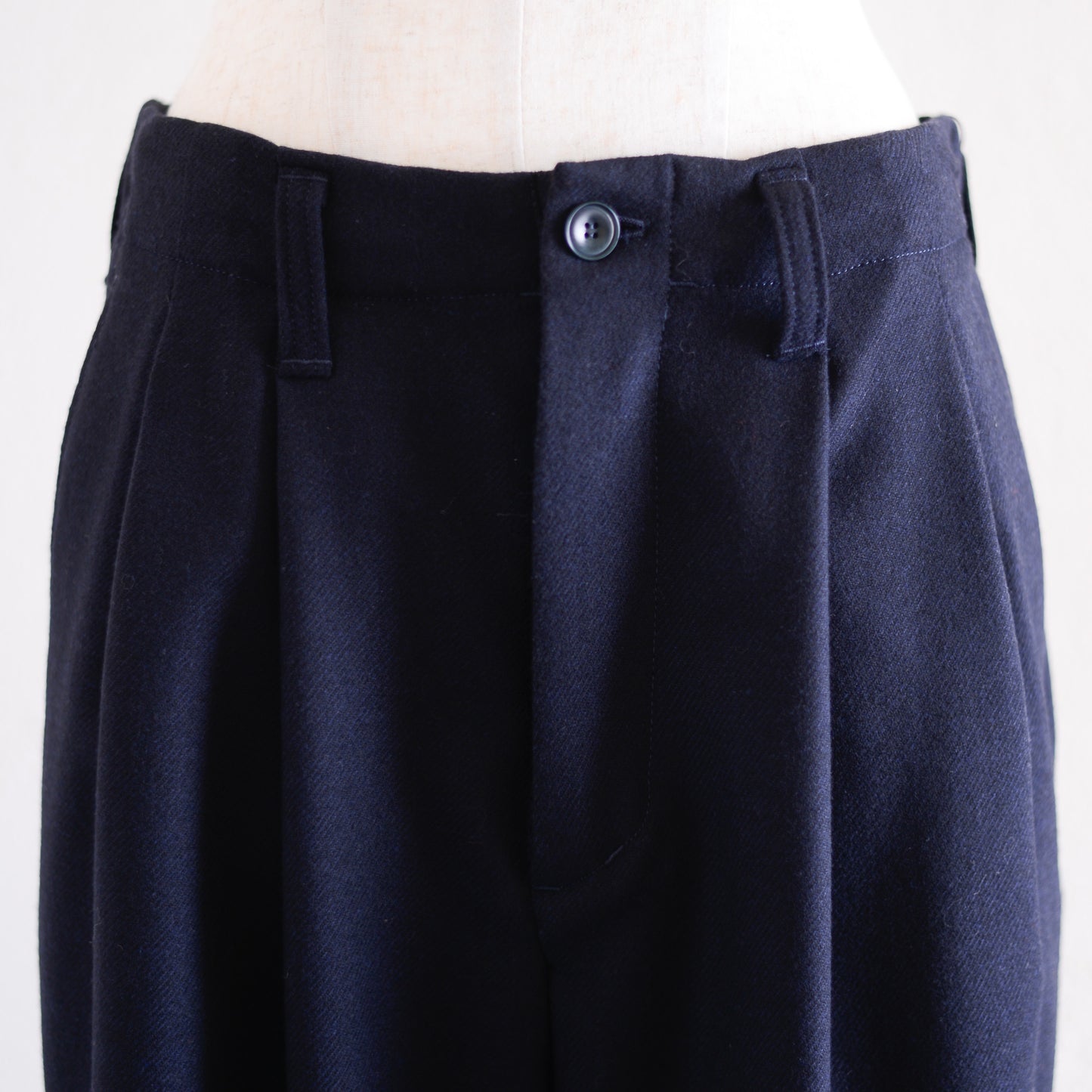 트위드 테이퍼드 팬츠 Black