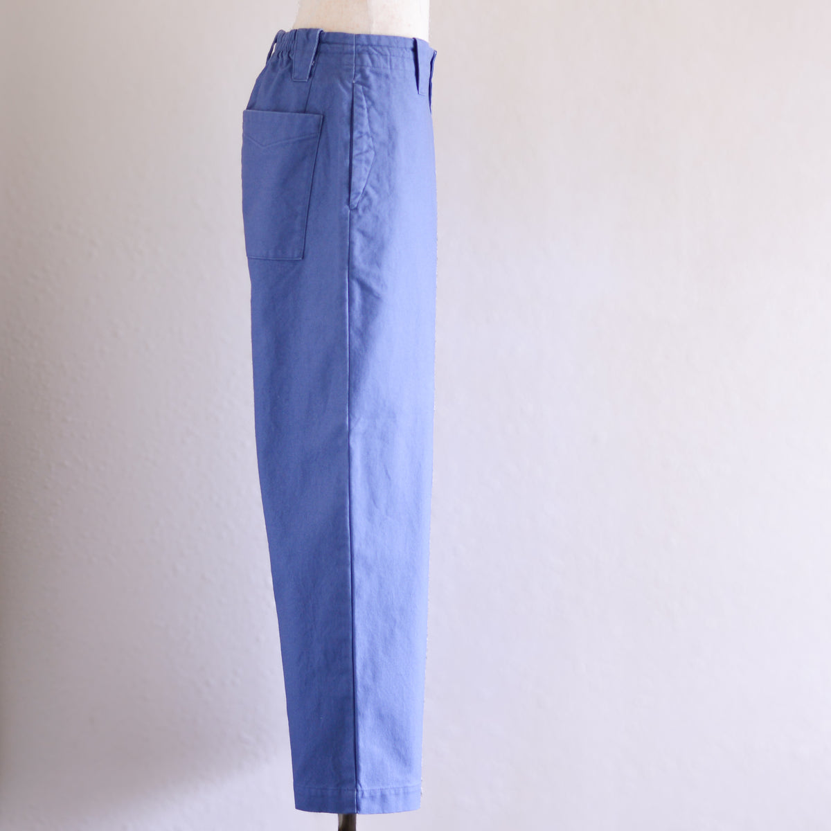 コットンワイドストレートパンツ Blue