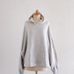 Cotton fleece hoodie Gray