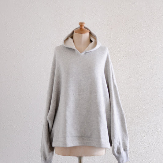 Cotton fleece hoodie Gray