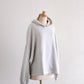 Cotton fleece hoodie Gray