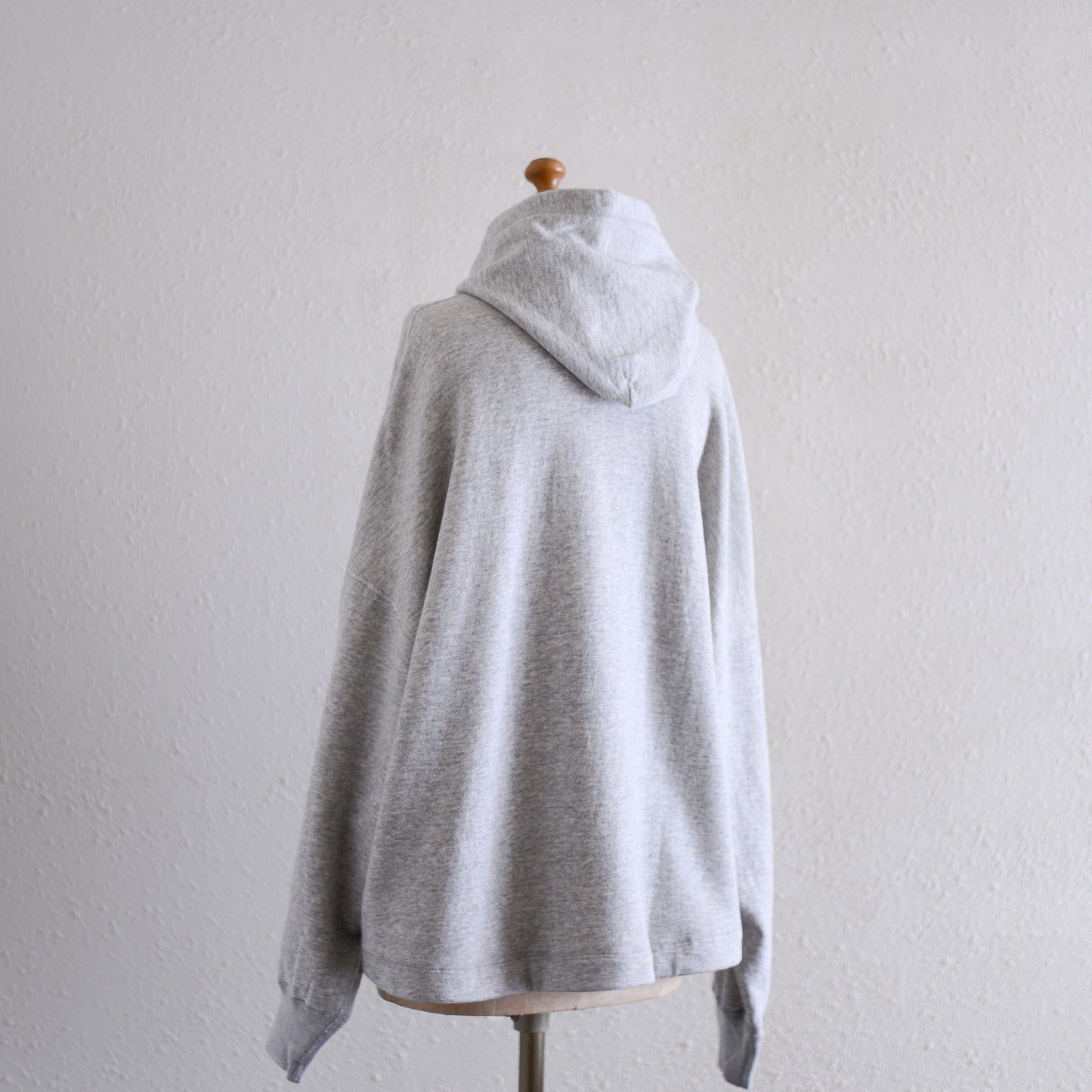 Cotton fleece hoodie Gray
