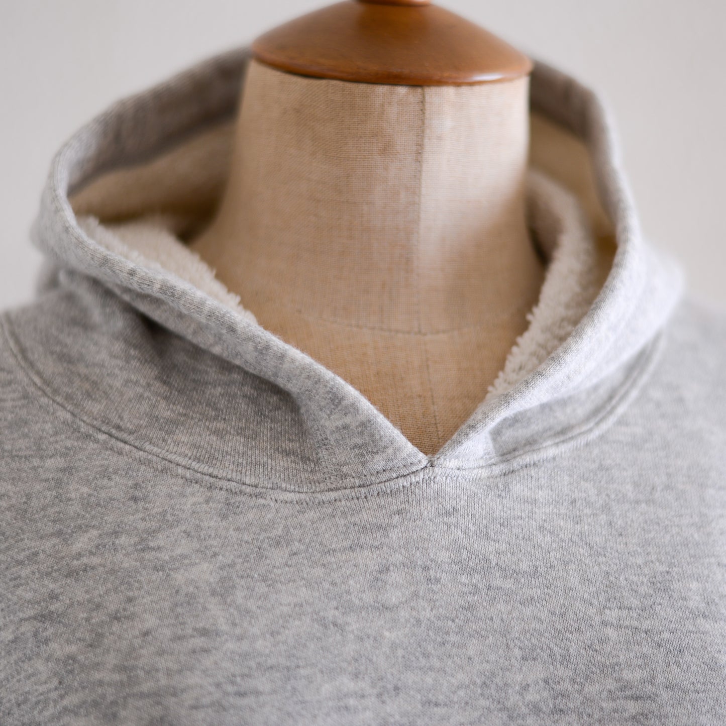 Cotton fleece hoodie Gray