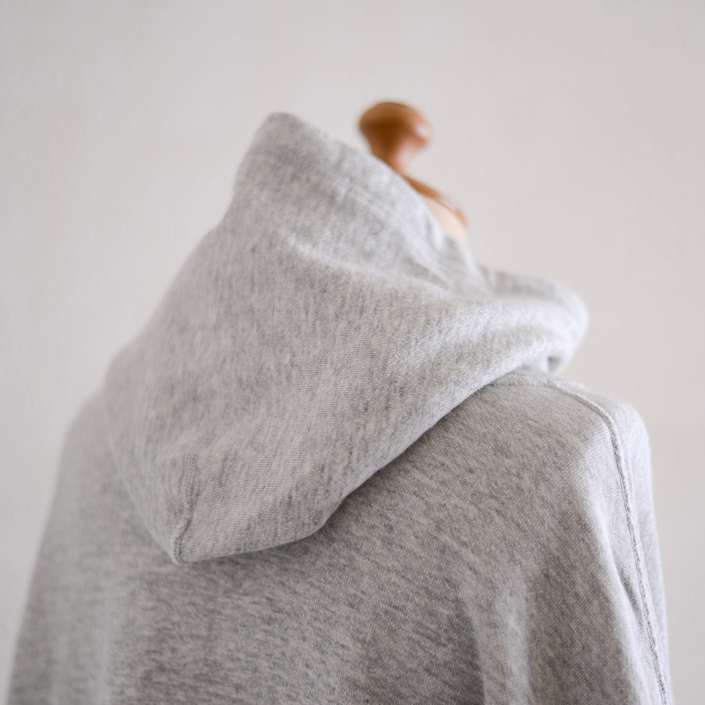 Cotton fleece hoodie Gray