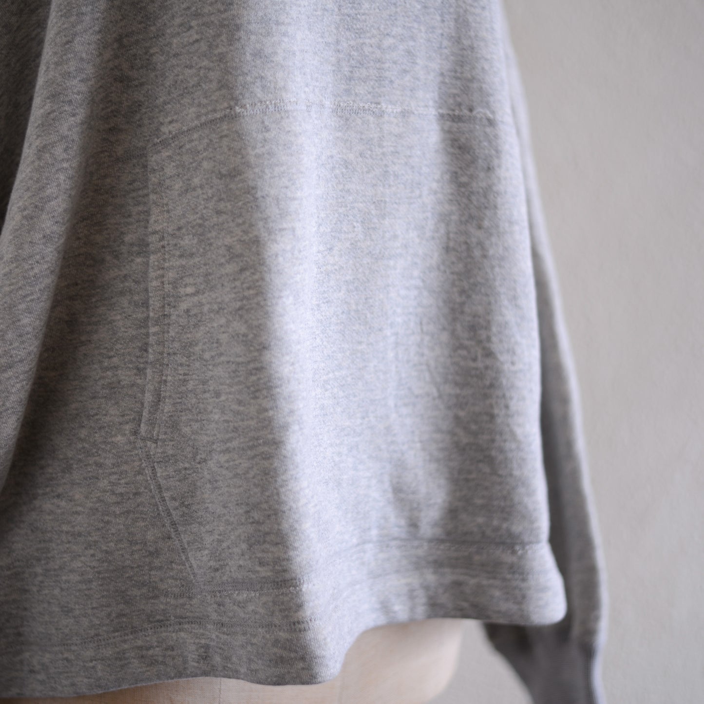 Cotton fleece hoodie Gray