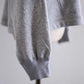 Cotton fleece hoodie Gray