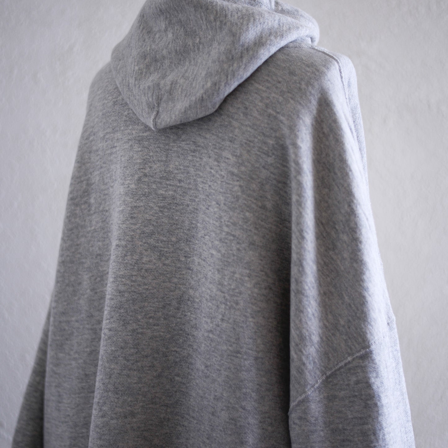 Cotton fleece hoodie Gray