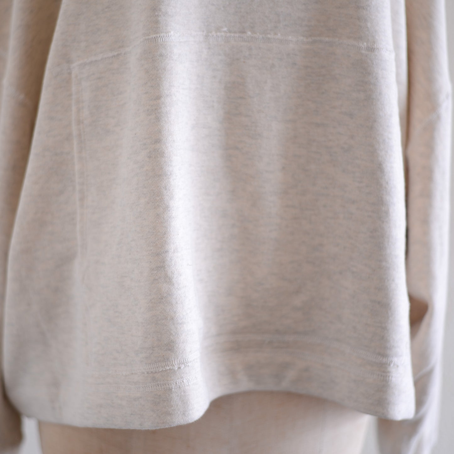 Oatmeal Cotton Fleece Hoodie