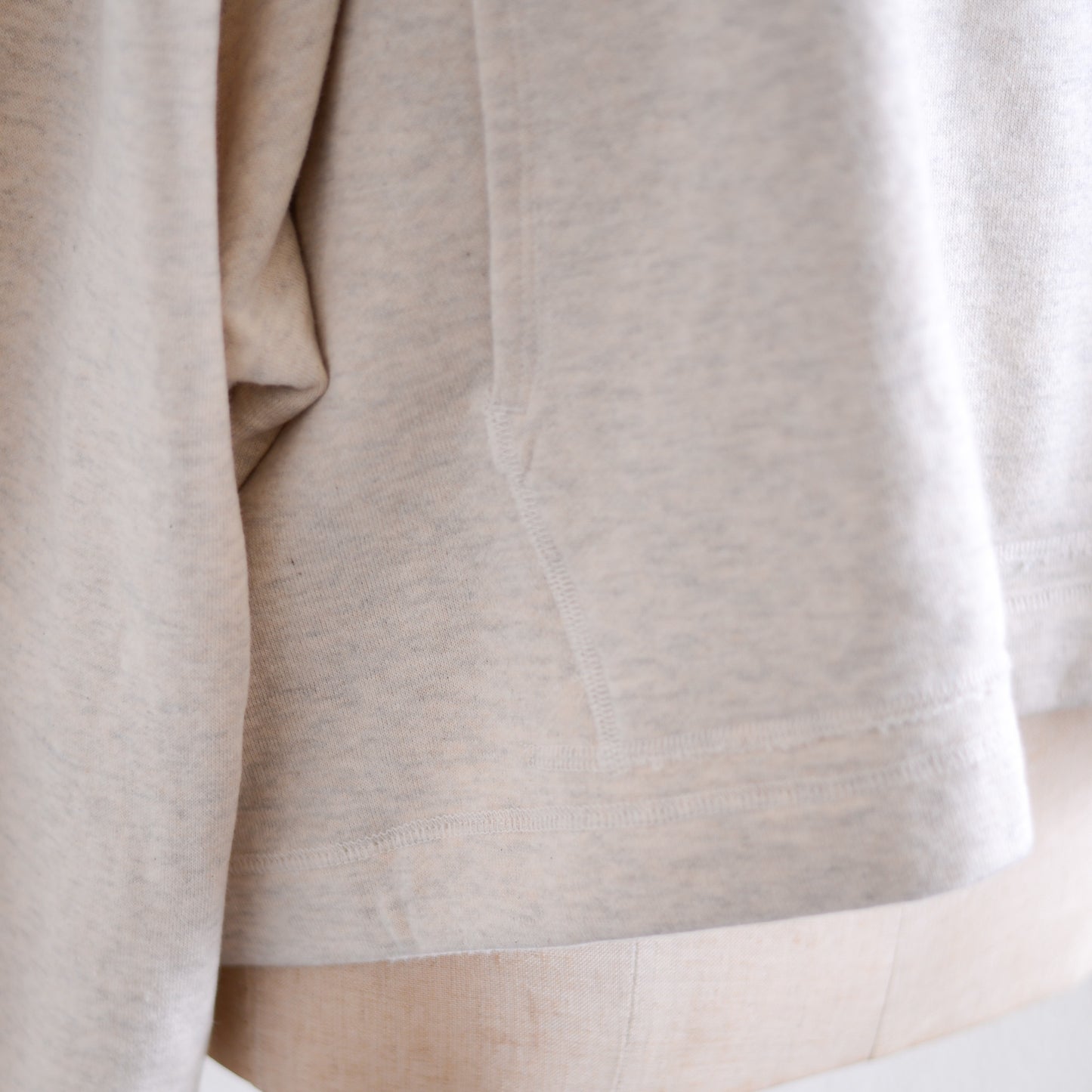 Oatmeal Cotton Fleece Hoodie
