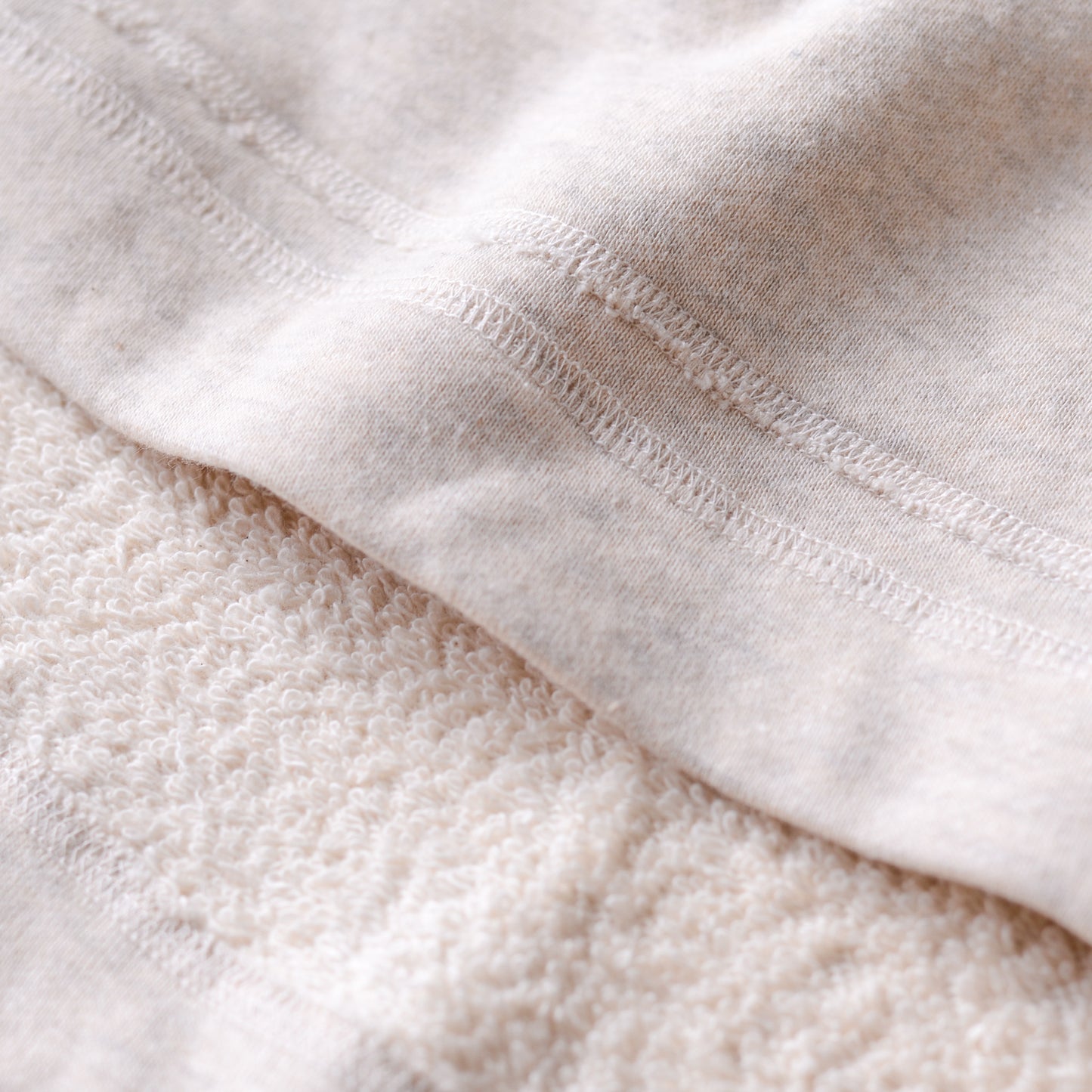 Oatmeal Cotton Fleece Hoodie