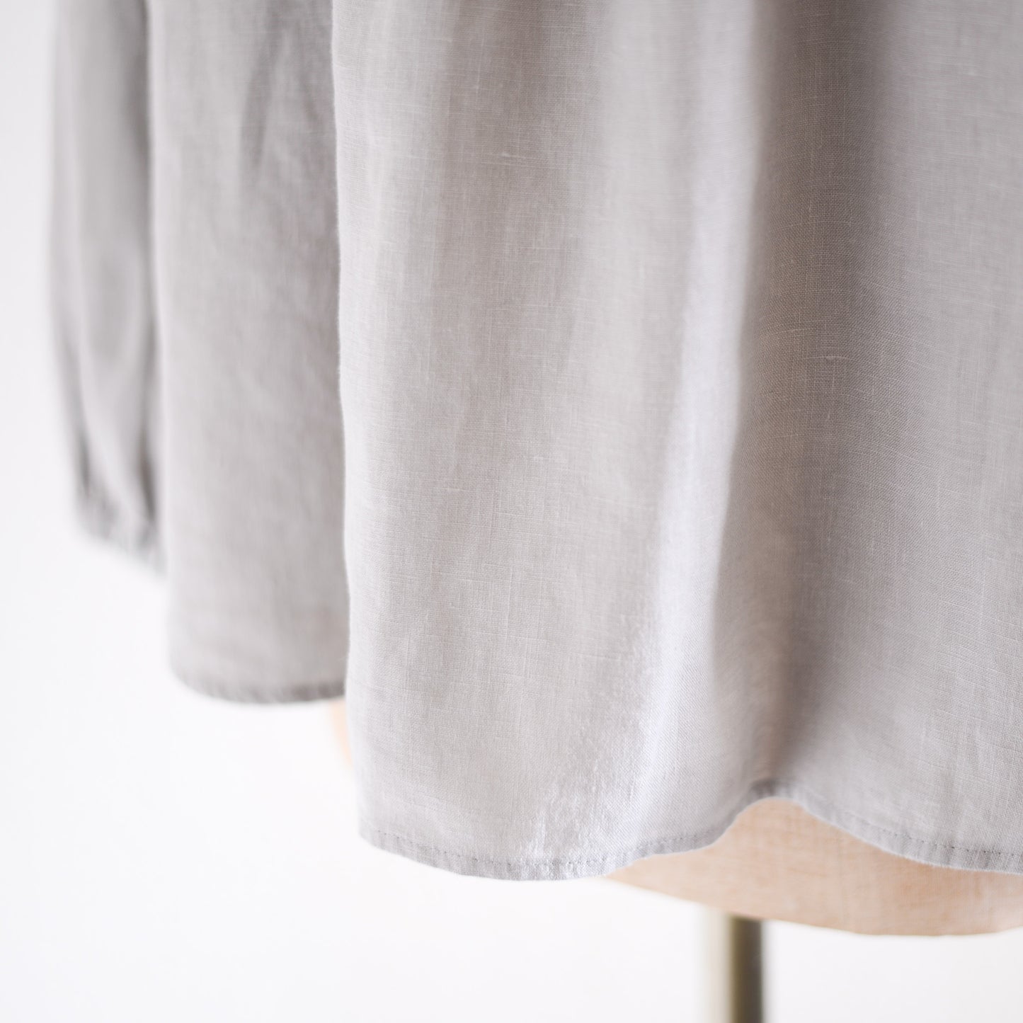 リネンタックカラーブラウス Light Gray