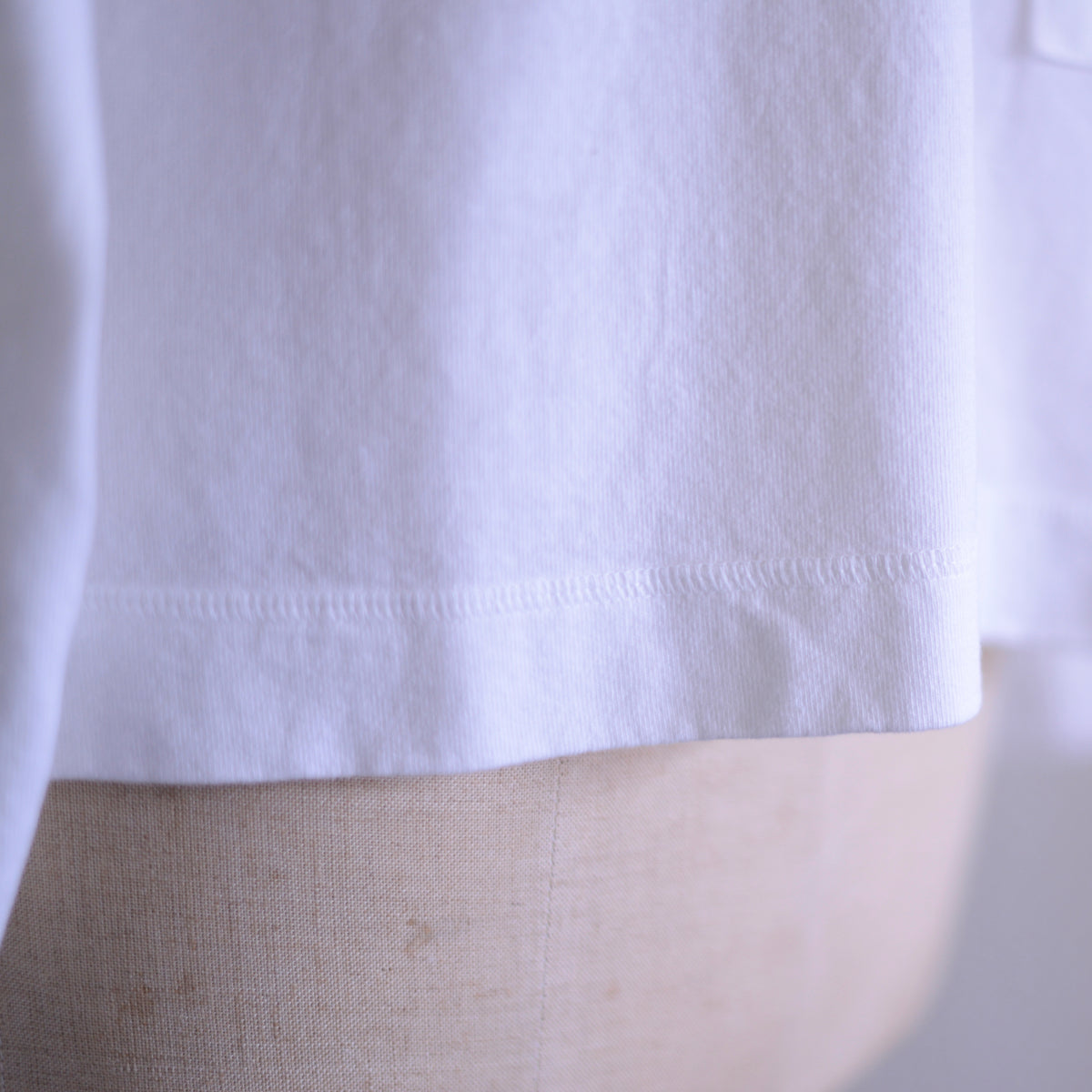 コットンローポケットTシャツ Off White