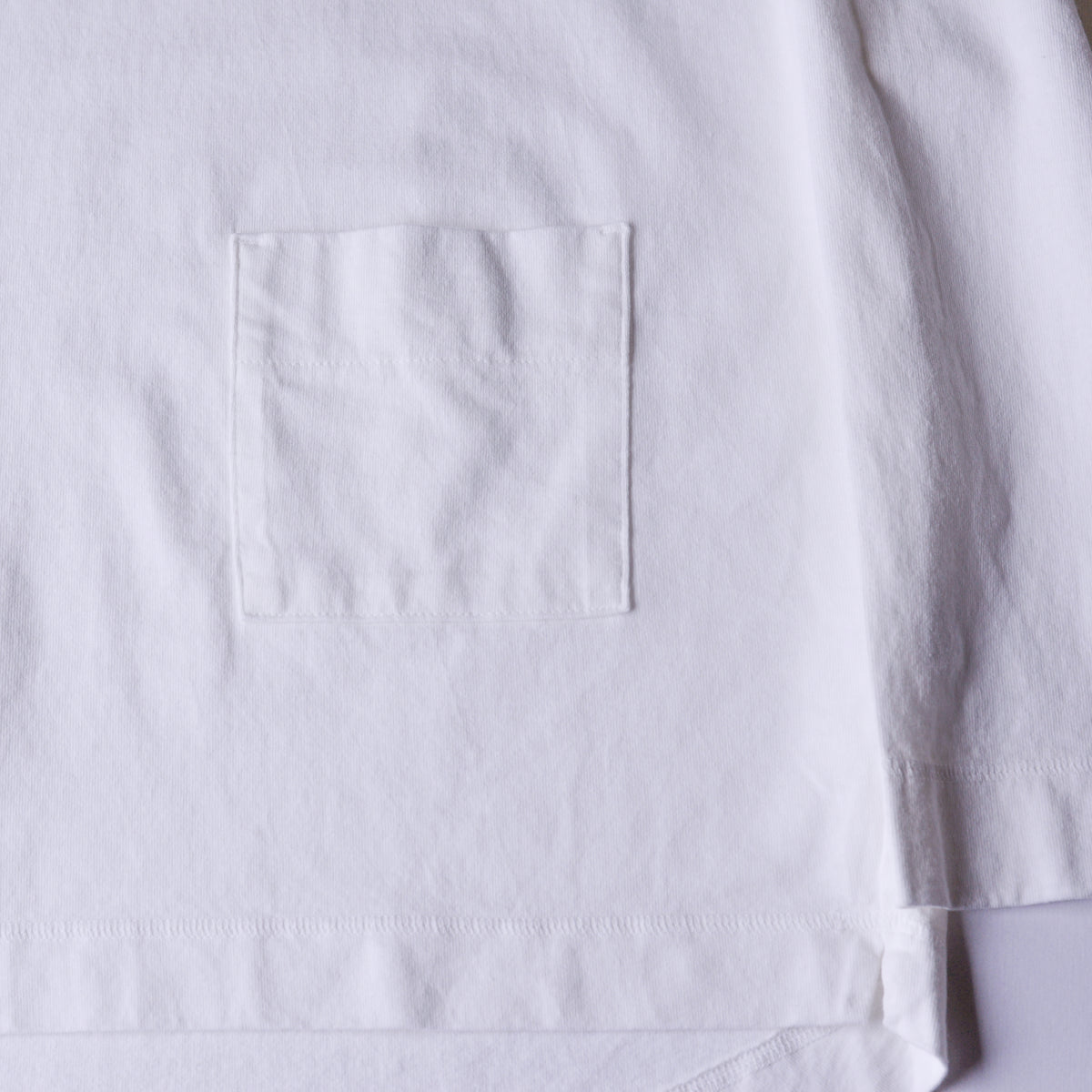 コットンローポケットTシャツ Off White