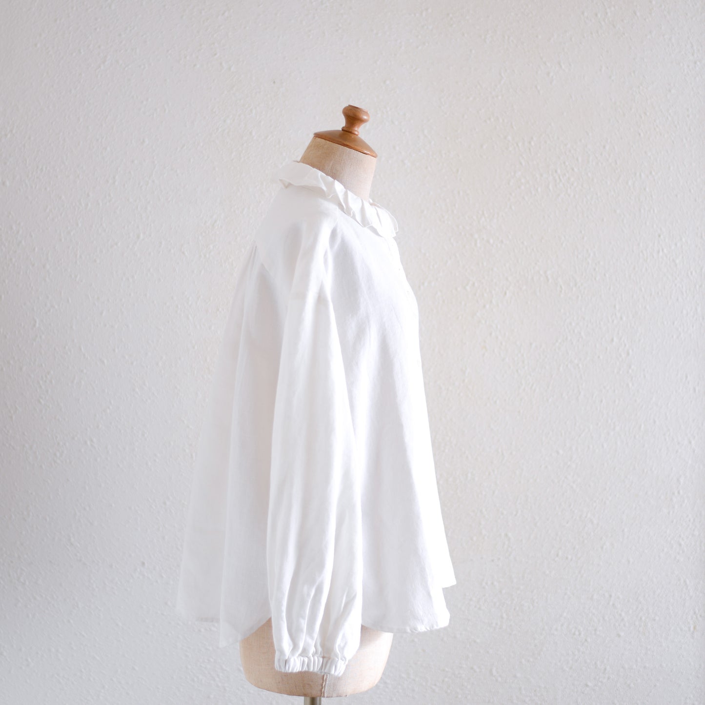 リネンタックカラーブラウス Off White