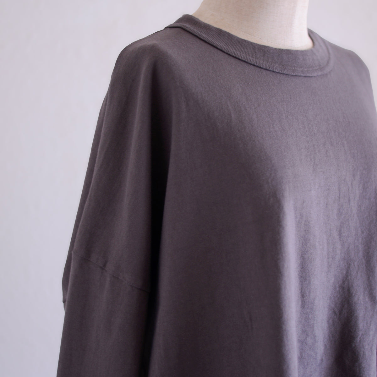 コットンローポケットTシャツ Brown