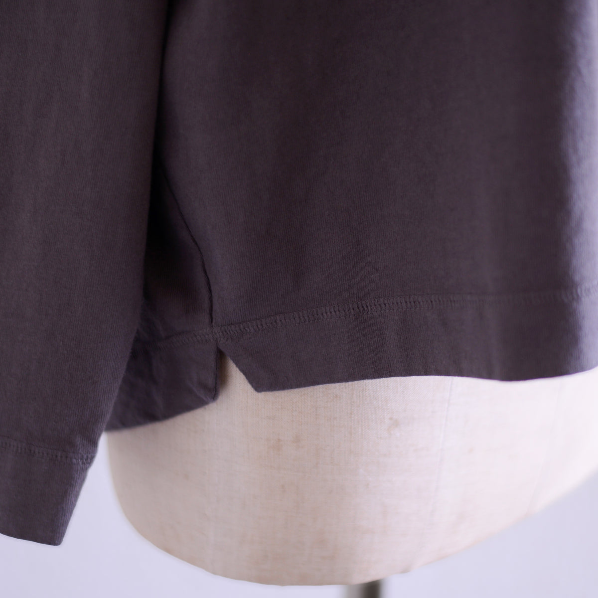 コットンローポケットTシャツ Brown