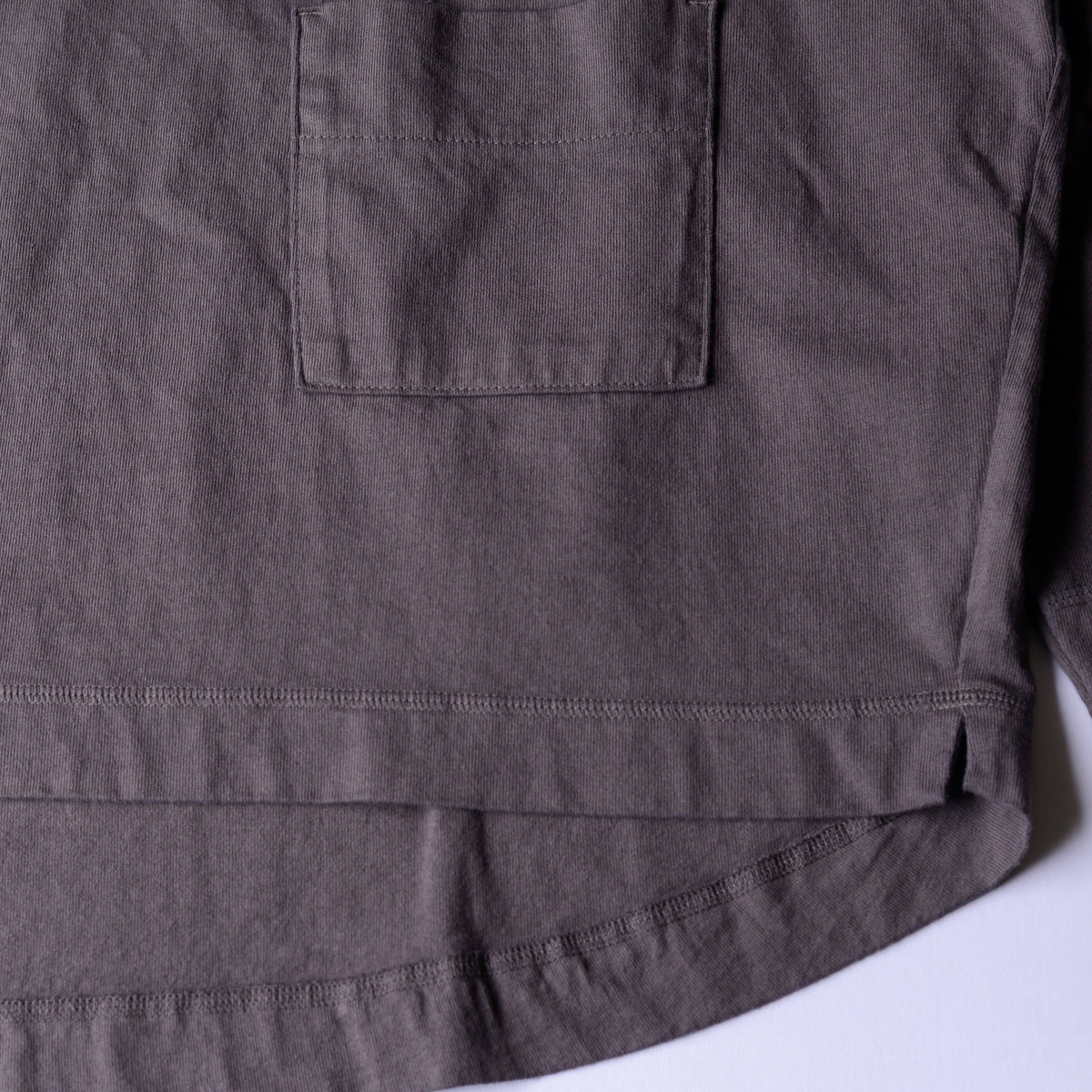 コットンローポケットTシャツ Brown