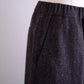 シルクネップホームスパンアンクルパンツ Dark Brown