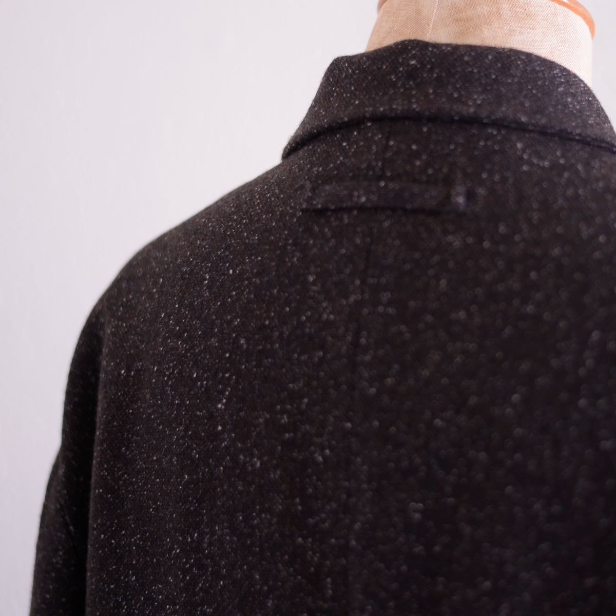 シルクネップホームスパンテーラードジャケット Dark Brown