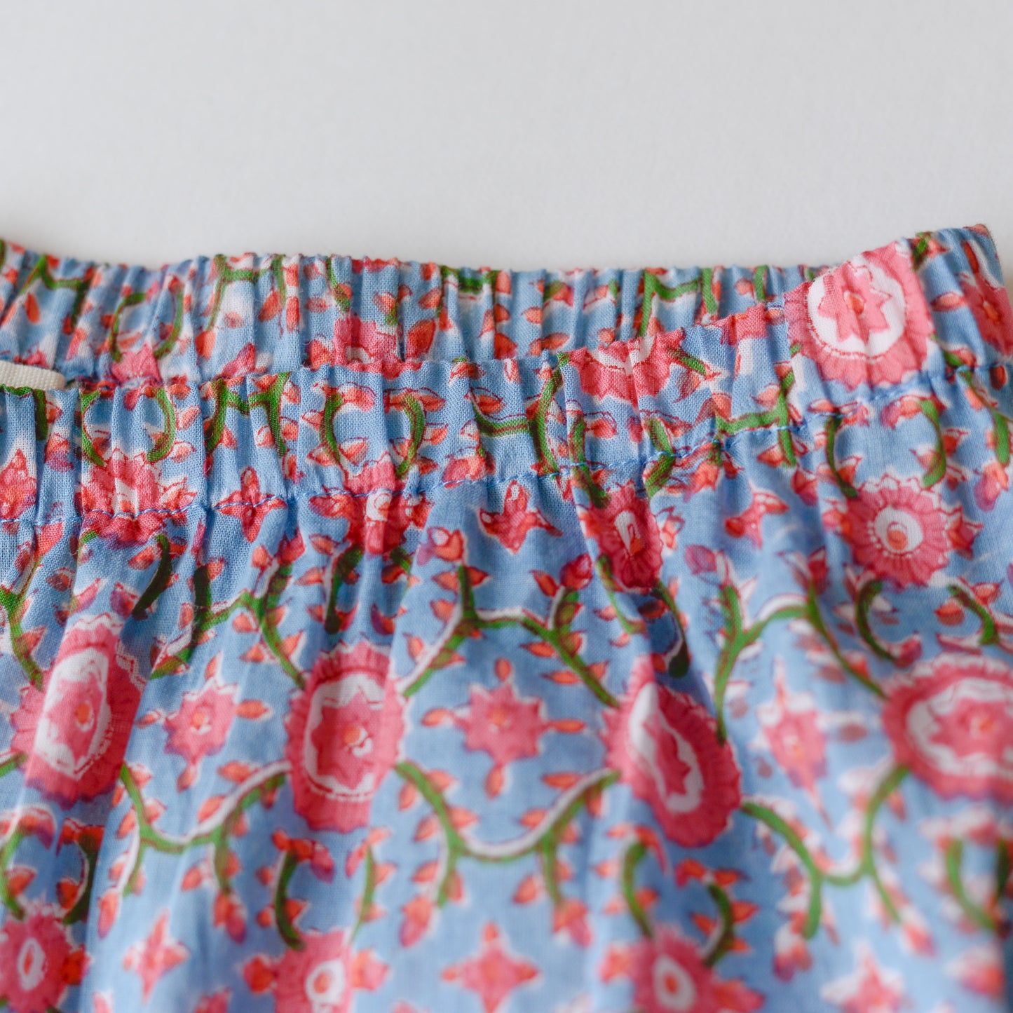 コットンハンドプリンティッドパジャマ Pink Carnations