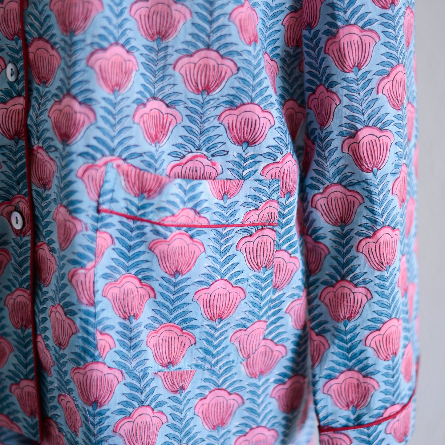 コットンハンドプリンティッドパジャマ Tulip Vine