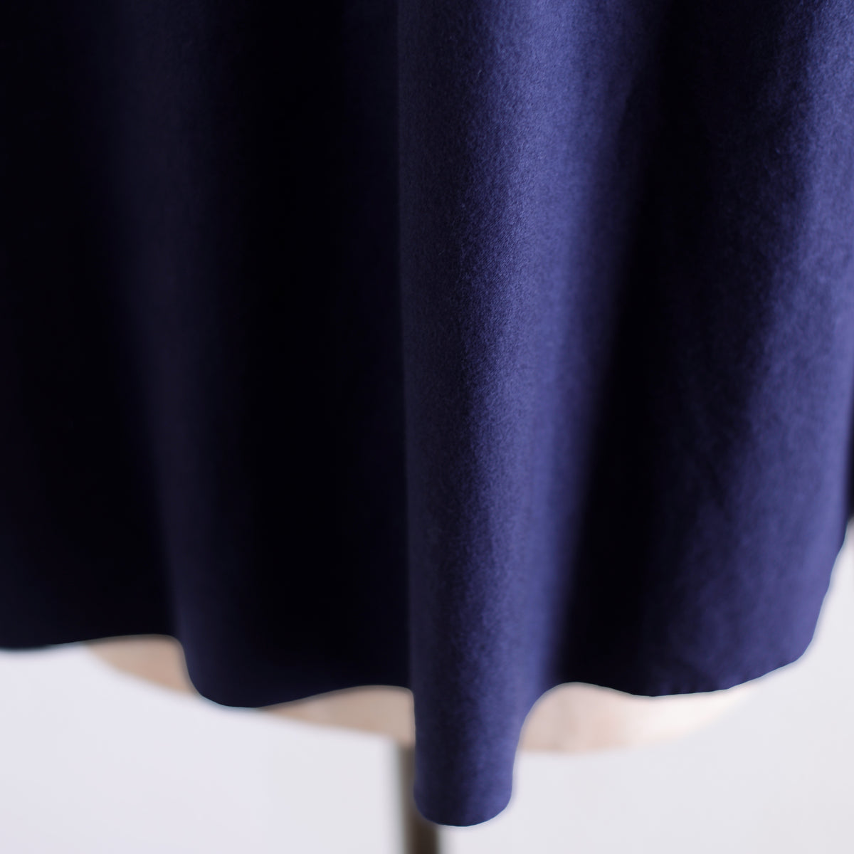 コットンフランネルラウンドカラーシャツ Black Navy