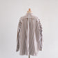 Cotton band collar striped shirt Off White x Brown