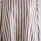 Cotton band collar striped shirt Off White x Brown