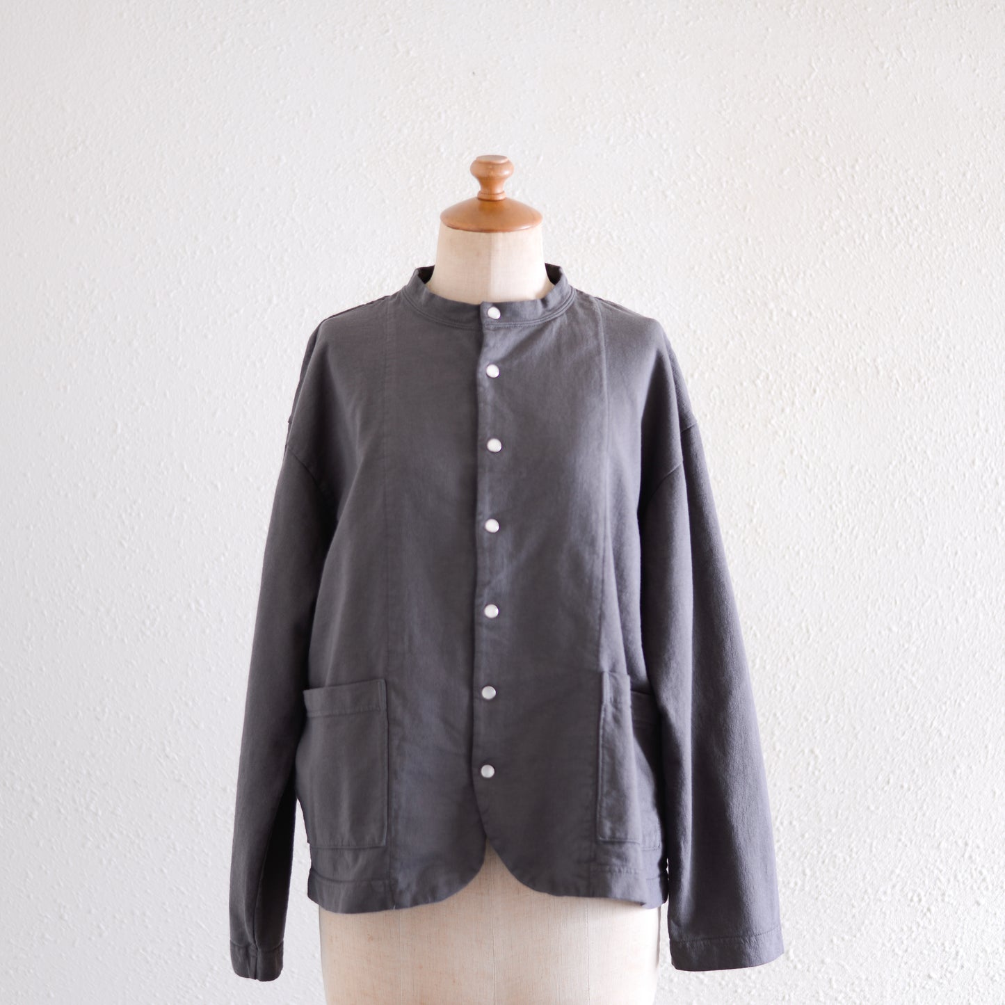 コットンスナップジャケット Charcoal Gray