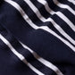 コットンボーダクルーネックプルオーバー Black × Off White