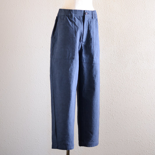 コットンリネンワークパンツ Navy