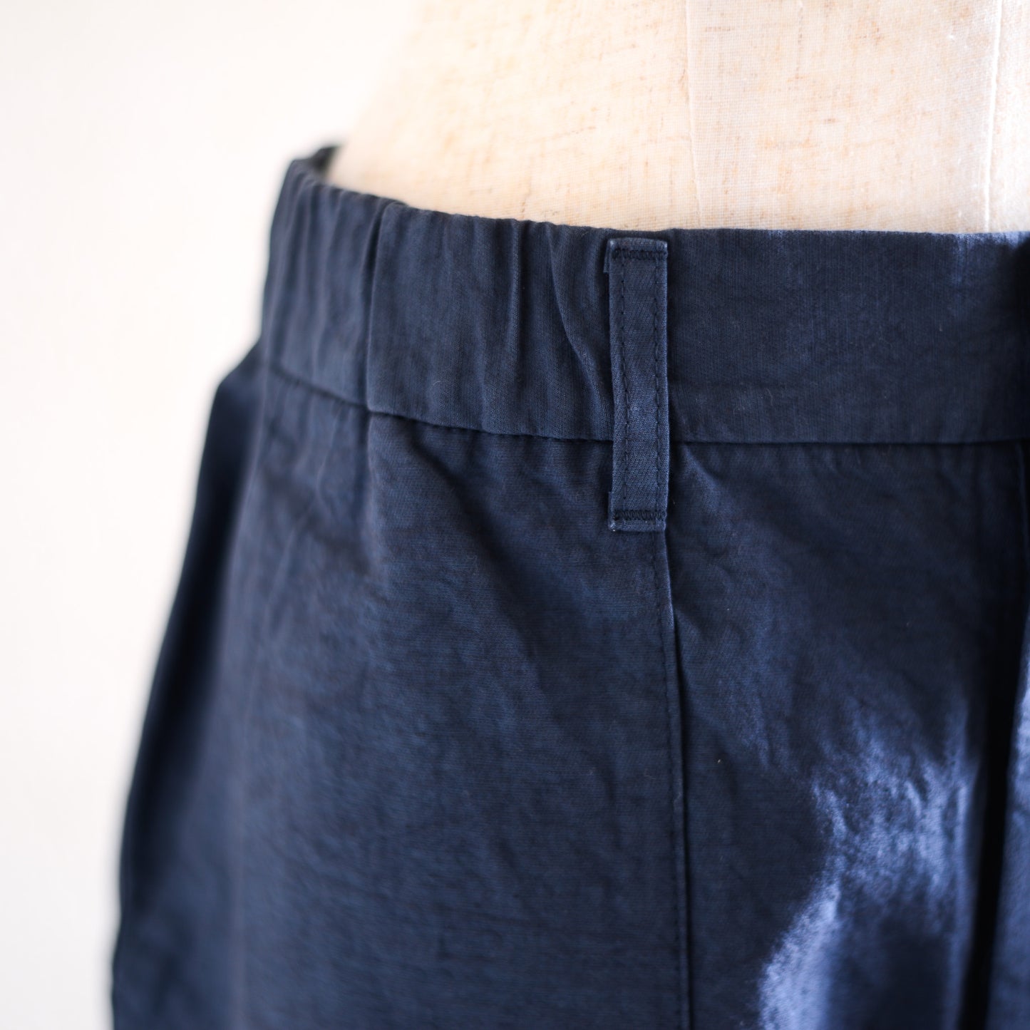 コットンリネンワークパンツ Navy