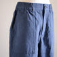 コットンリネンワークパンツ Navy