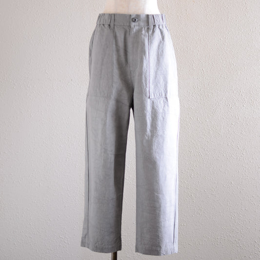 コットンリネンワークパンツ Gray