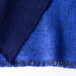 ダブルフェイスウールストール Navy ×Royal