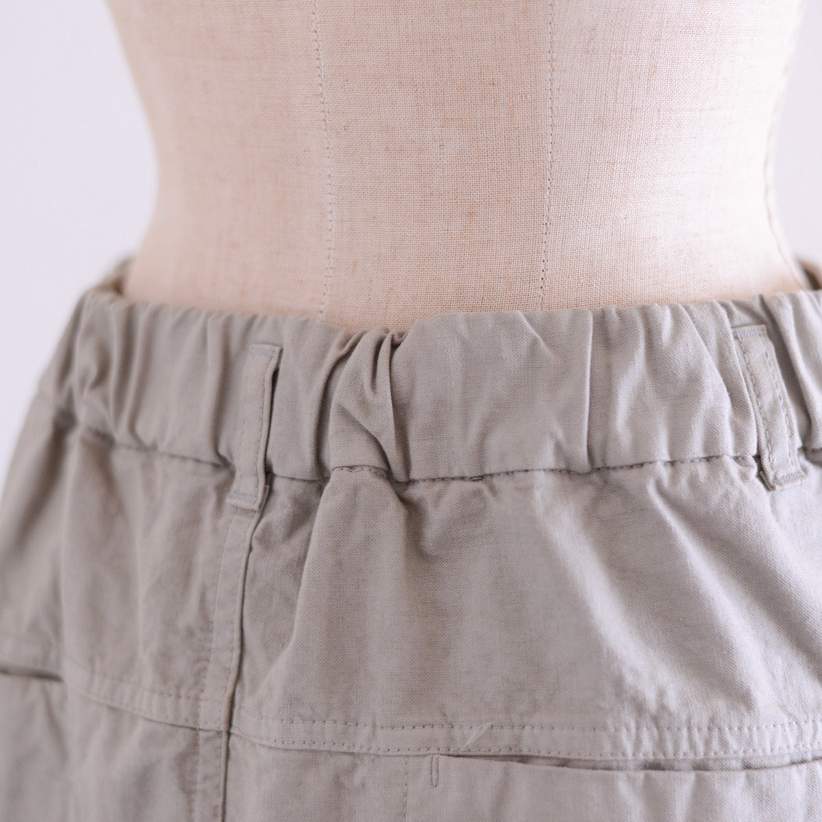 コットンタイトロングスカート Gray