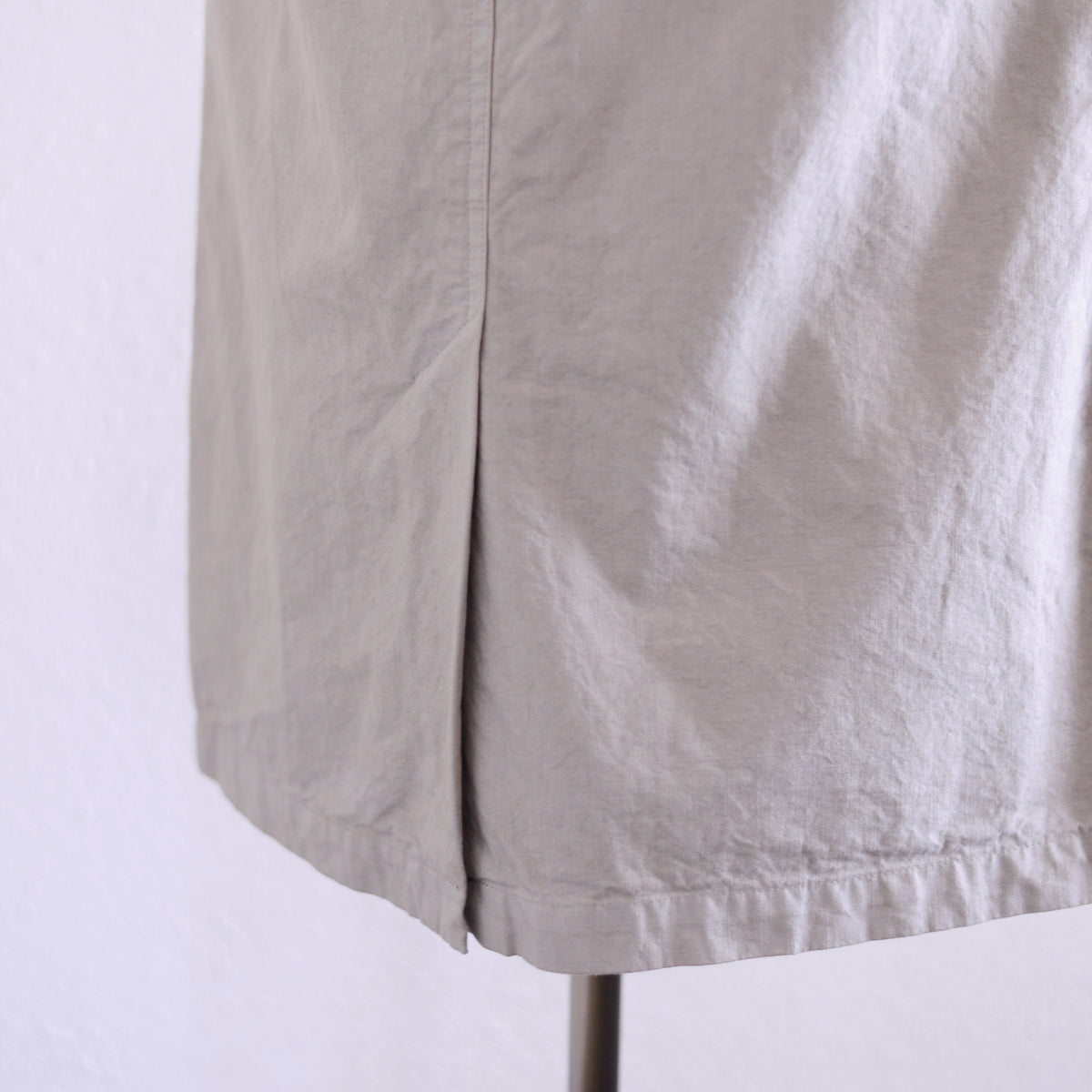 コットンタイトロングスカート Gray