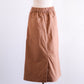 コットンタイトロングスカート Brown
