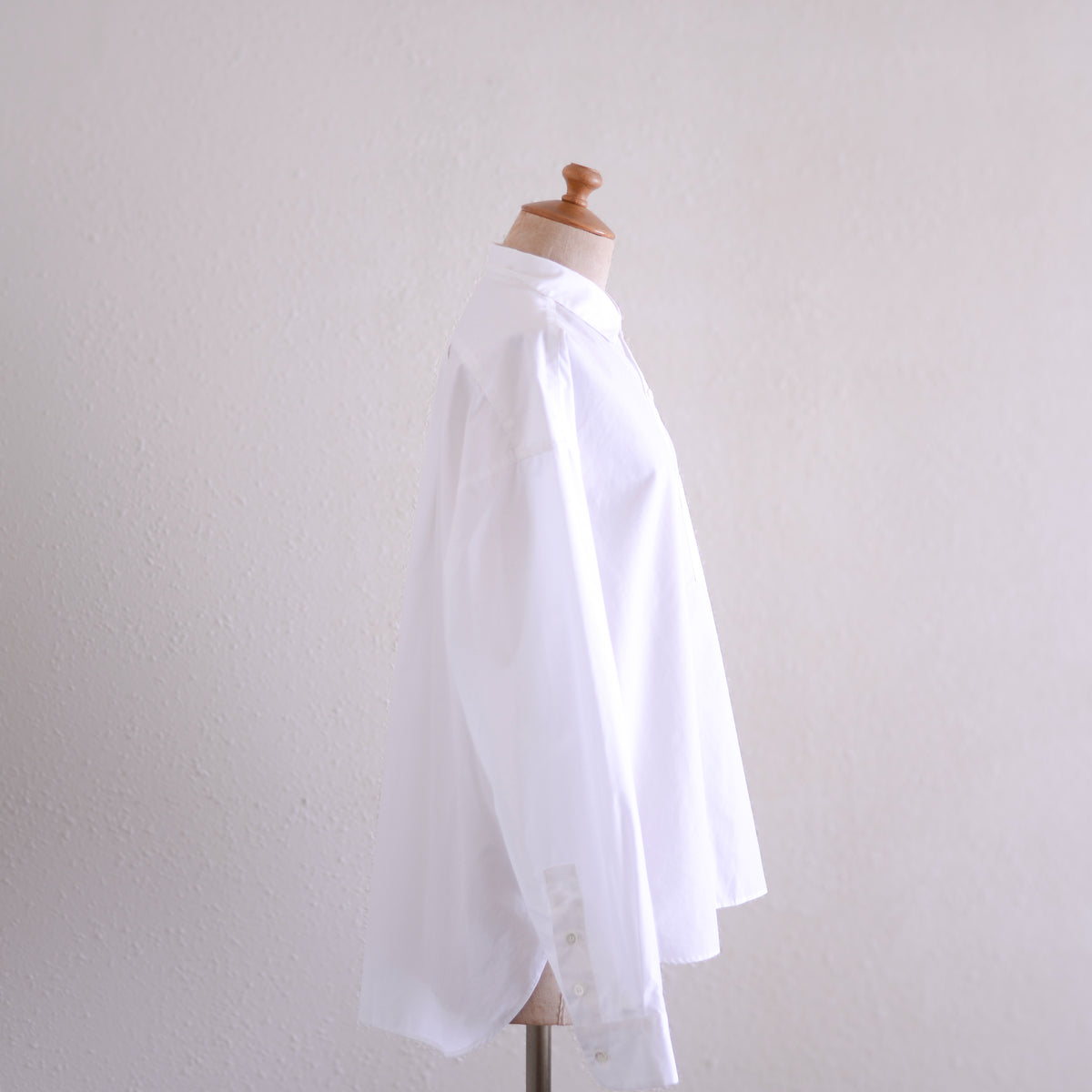 コットンワイドスプレッドカラーシャツ Off White