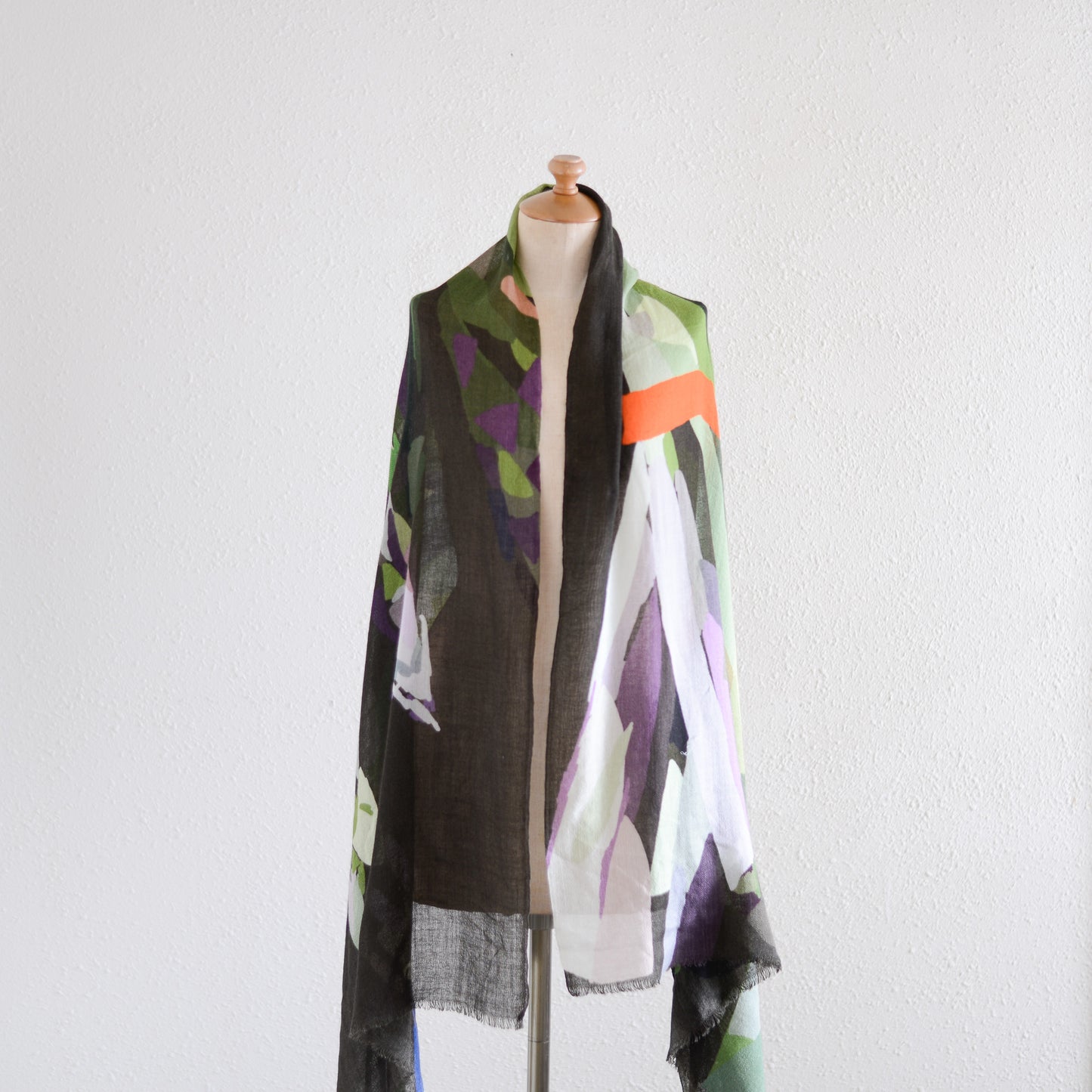 ウールヴェジタブルストール Asparagus