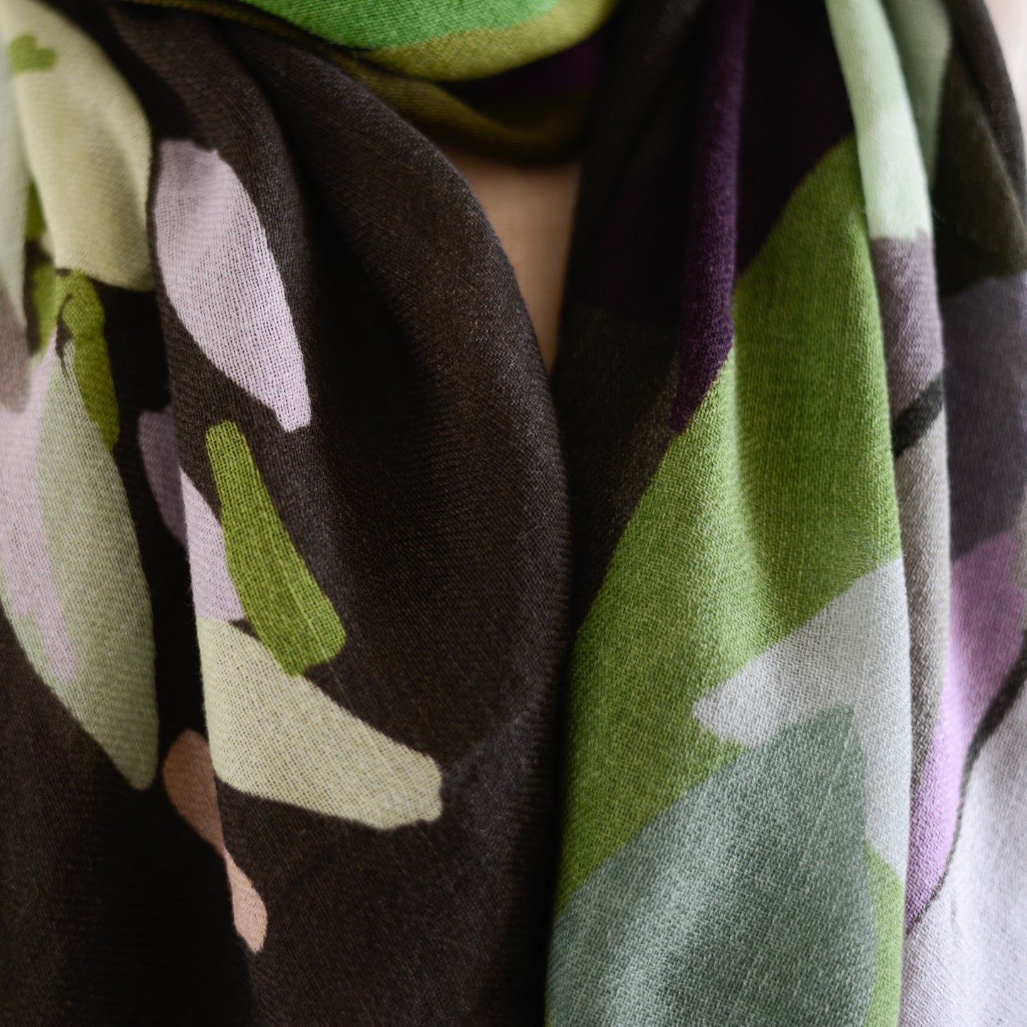 ウールヴェジタブルストール Asparagus