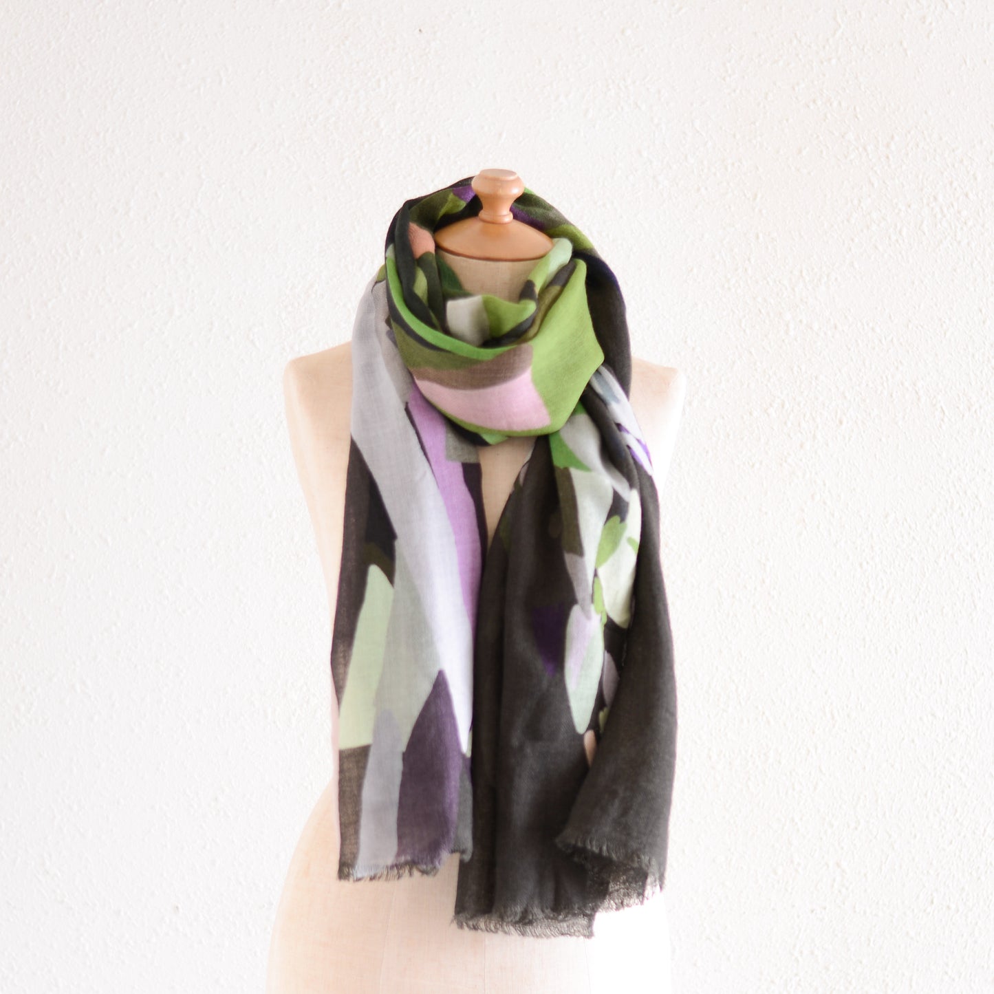 ウールヴェジタブルストール Asparagus