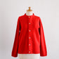 Wool cardigan Red