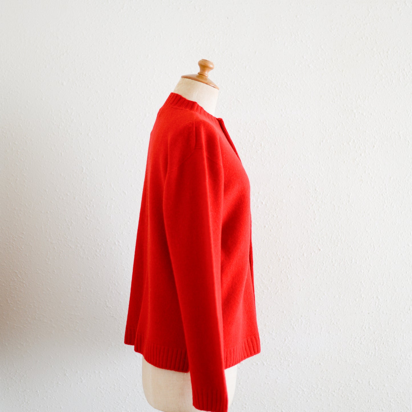 Wool cardigan Red