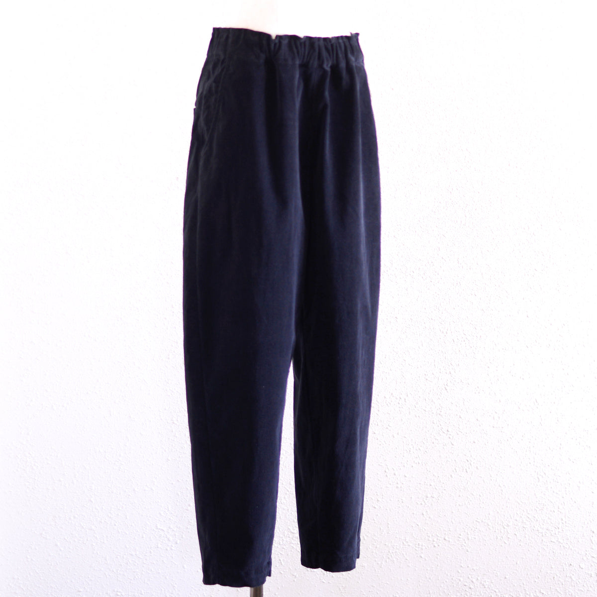 ブラッシュドコットンカーブドパンツ Black