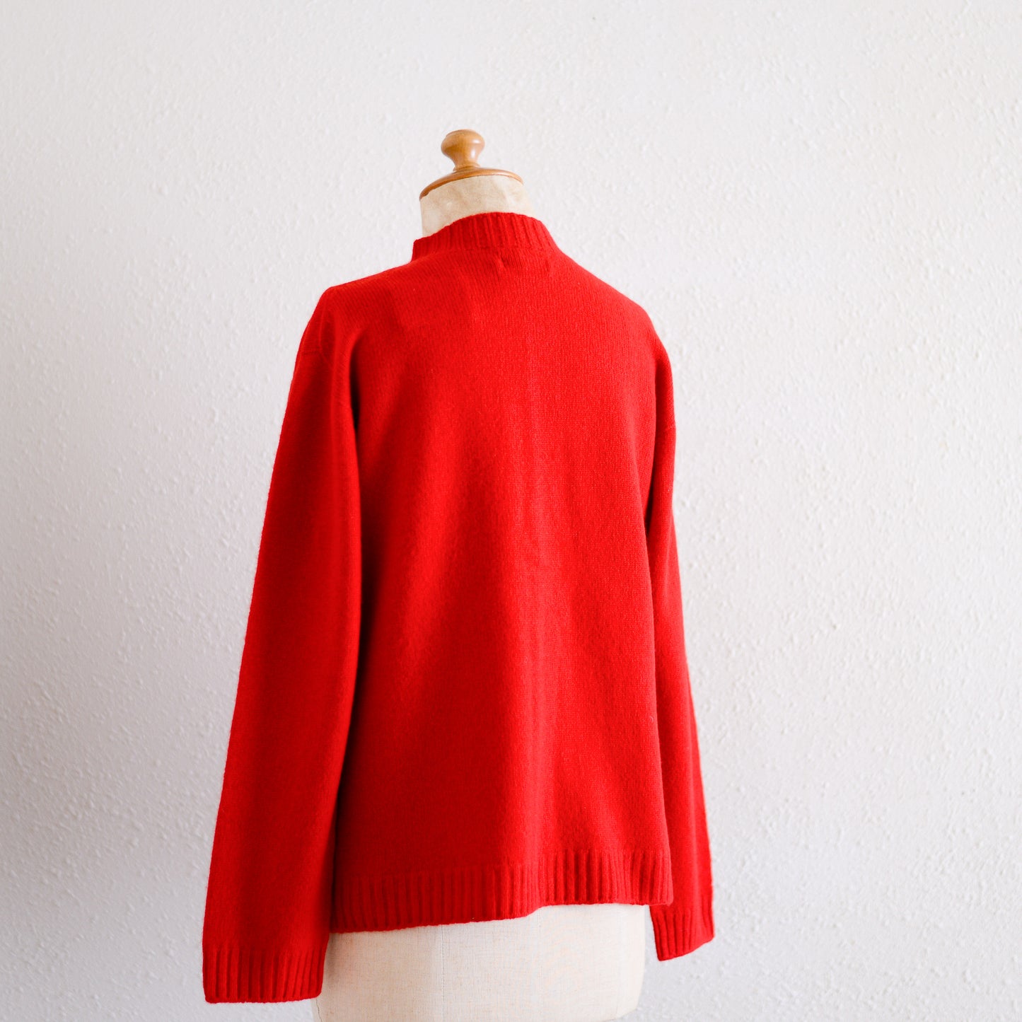 Wool cardigan Red