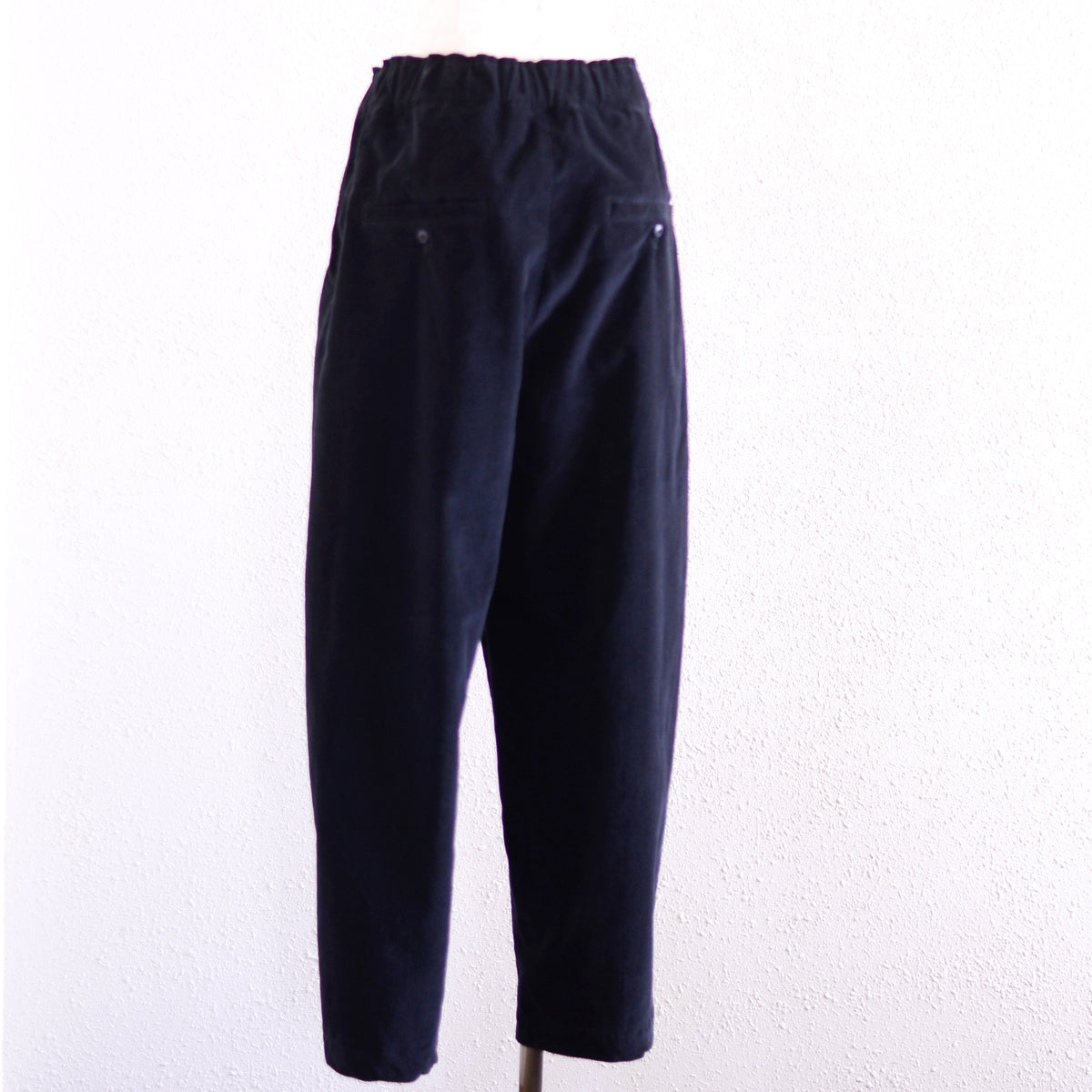 ブラッシュドコットンカーブドパンツ Black