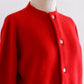 Wool cardigan Red