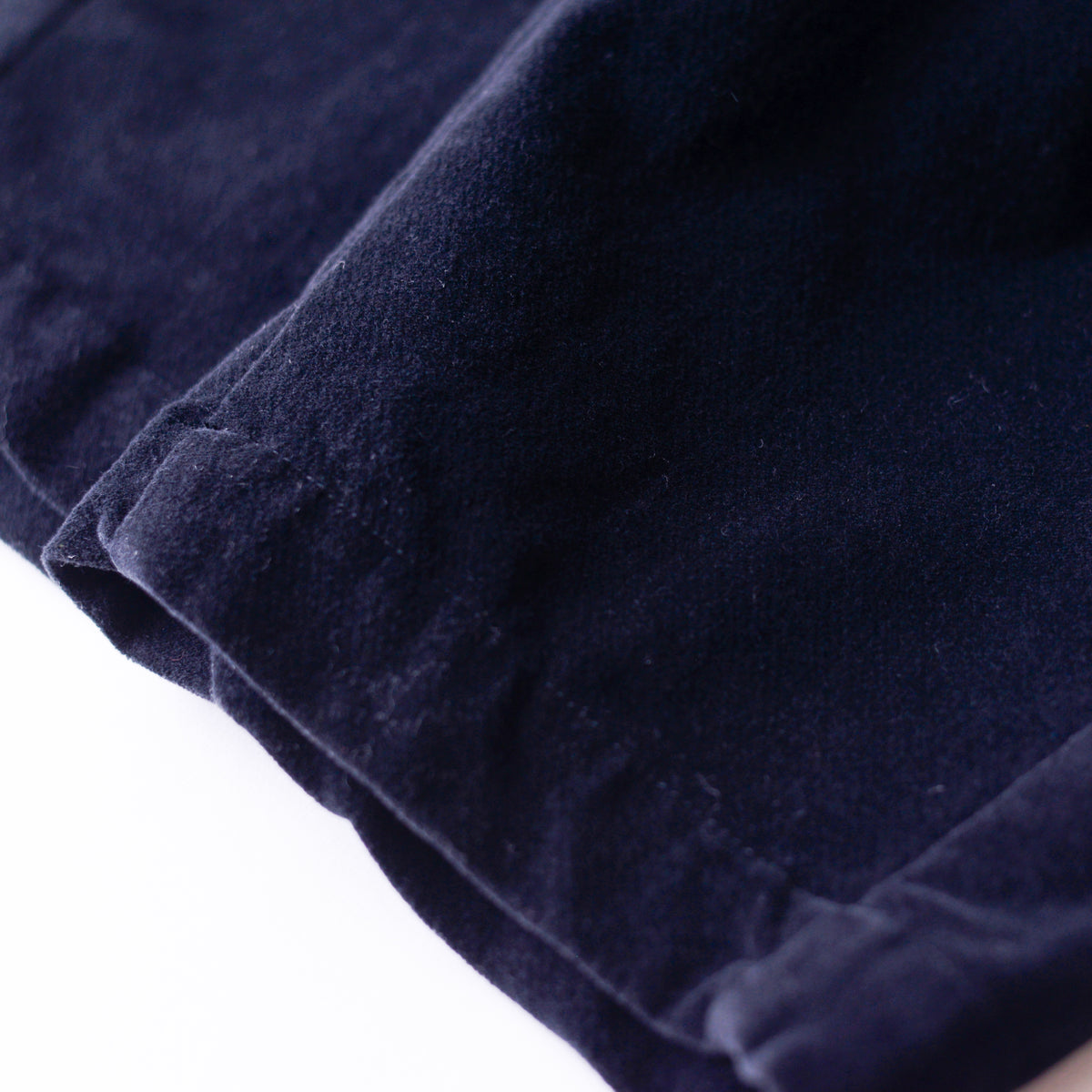ブラッシュドコットンカーブドパンツ Black
