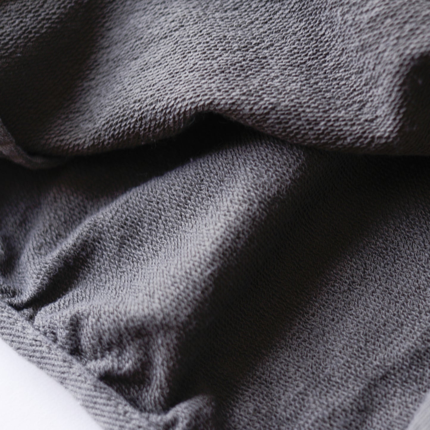 コットン裏毛Vネックカーディガン Charcoal Gray